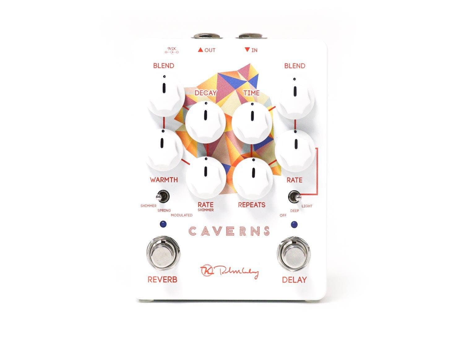 Keeley Caverns V2 Reverb And Delay Pedal, White (Kcav2)